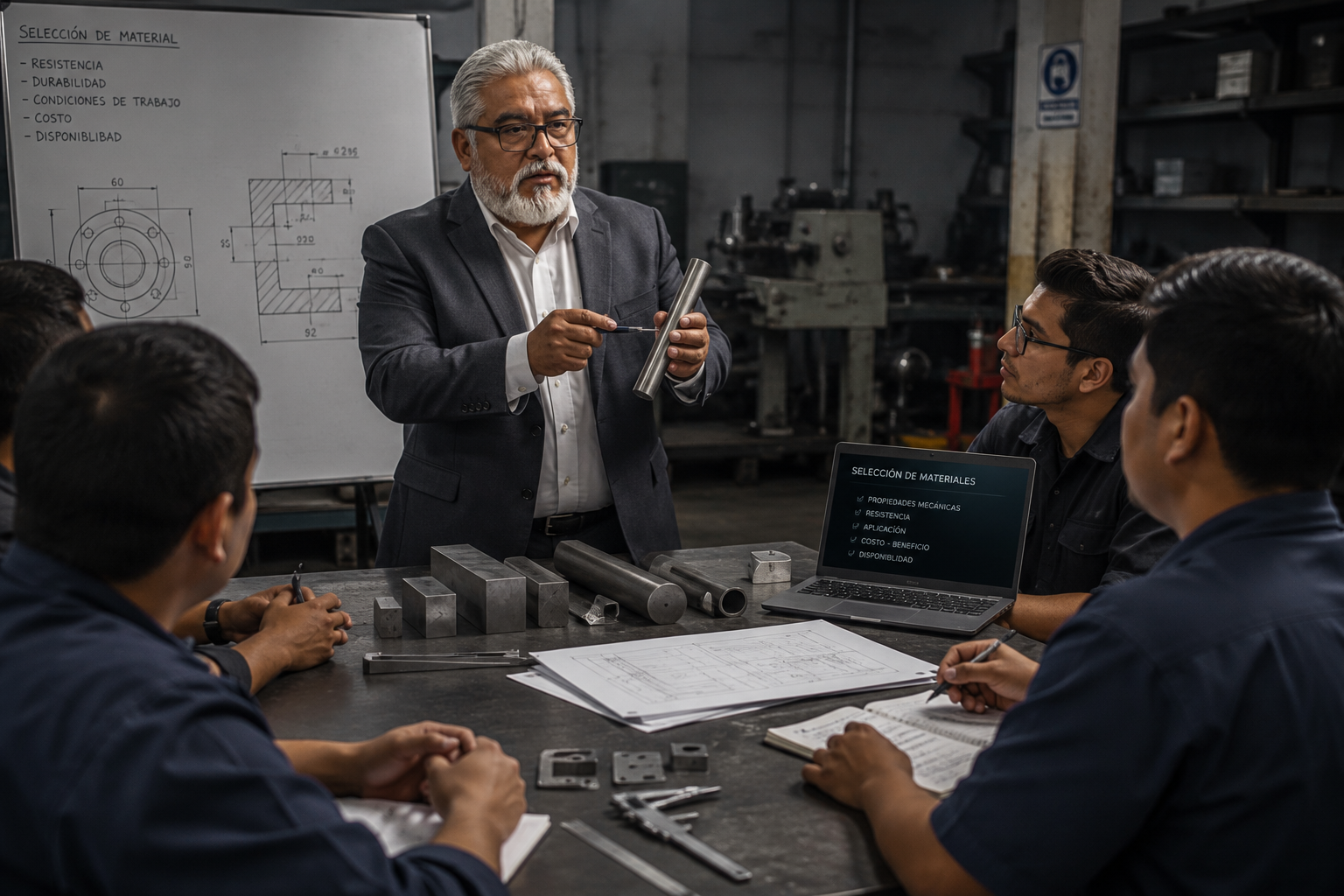 Capacitación industrial para equipos técnicos
